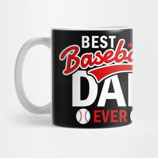 Best Baseball Dad Ever Softball Tee Cool Baseball Father Mug